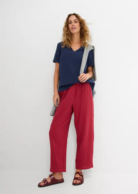 L&aring;ng muslintunika i ren bomull, bonprix