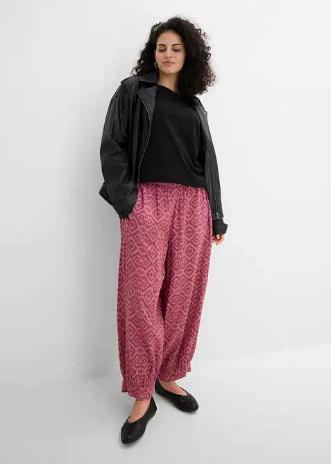 Haremsbyxa i ren bomull, bonprix