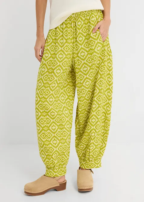 Haremsbyxa i ren bomull, bonprix