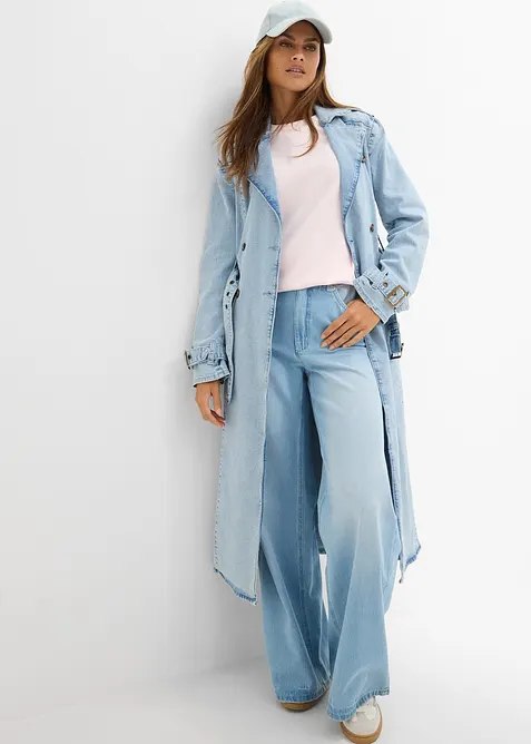 Trenchcoat i denim, bonprix