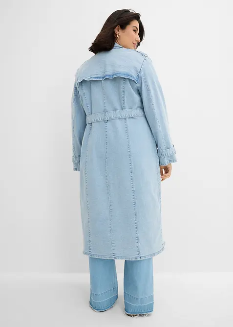 Trenchcoat i denim, bonprix