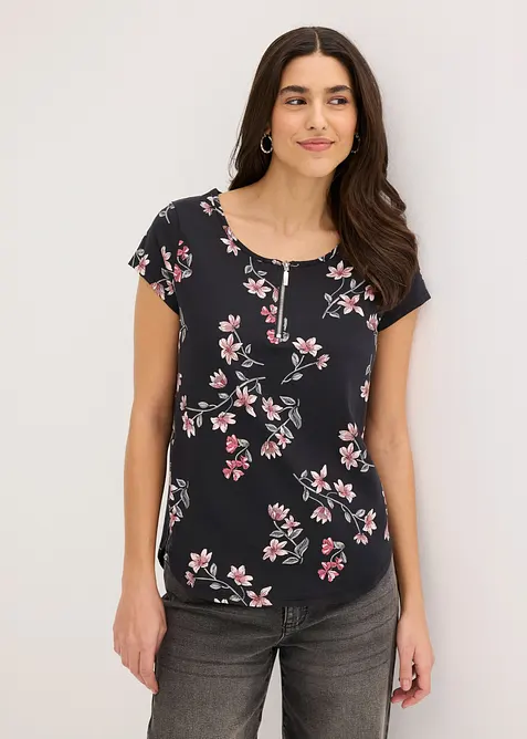 Oversizetopp i bomullsmix, bonprix