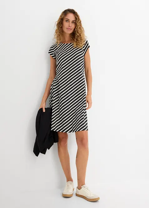 Jerseykl&auml;nning i kroppsn&auml;ra modell, bonprix