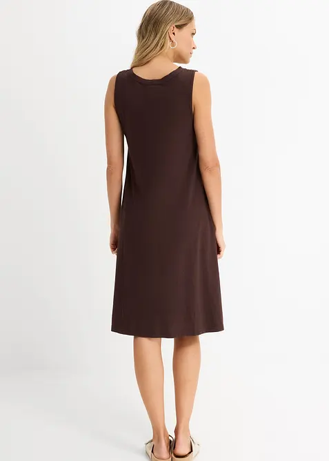 Jerseykl&auml;nning med sn&ouml;rning, bonprix