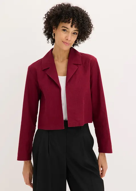 Blusjacka i linnemix, bonprix