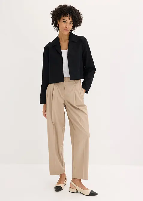 Blusjacka i linnemix, bonprix