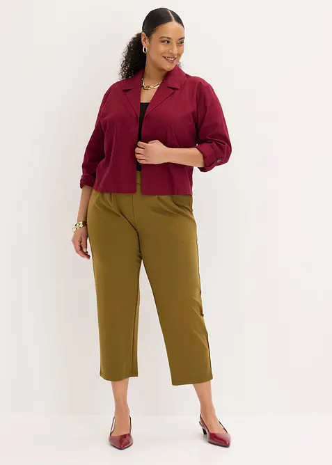 Blusjacka i linnemix, bonprix