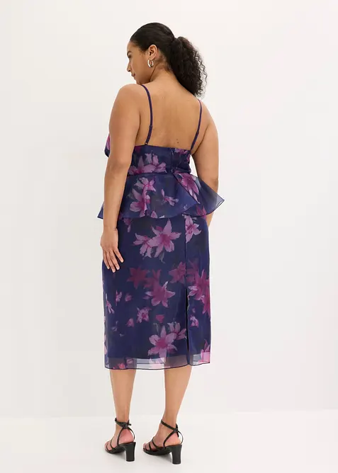 Cocktailkl&auml;nning av mjuk tyll med virkad bes&auml;ttning, bonprix