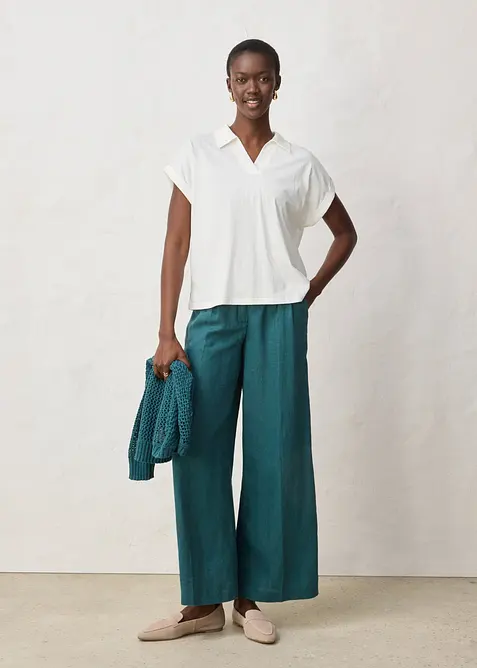 Pik&eacute;tr&ouml;ja med silke, vid modell, bonprix