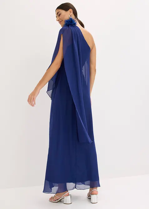 Aftonkl&auml;nning av mjuk chiffong med blomapplikation, bonprix