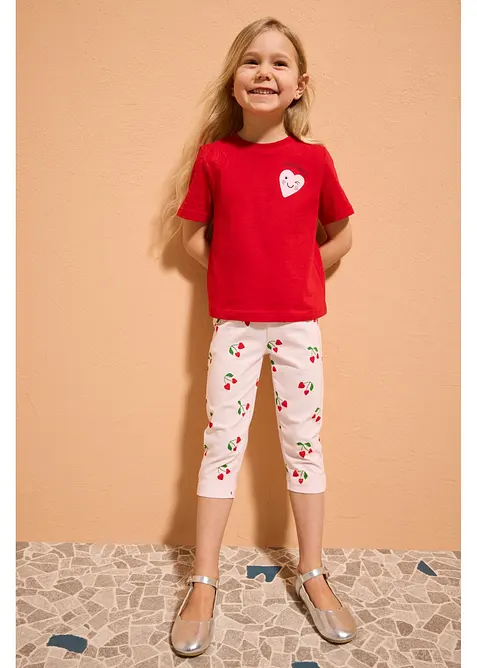 Caprileggings med ekologisk bomull och stretch (3-pack), bonprix