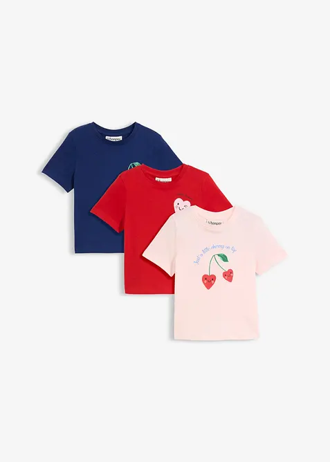 T-shirt i ekologisk bomull (3-pack), bonprix