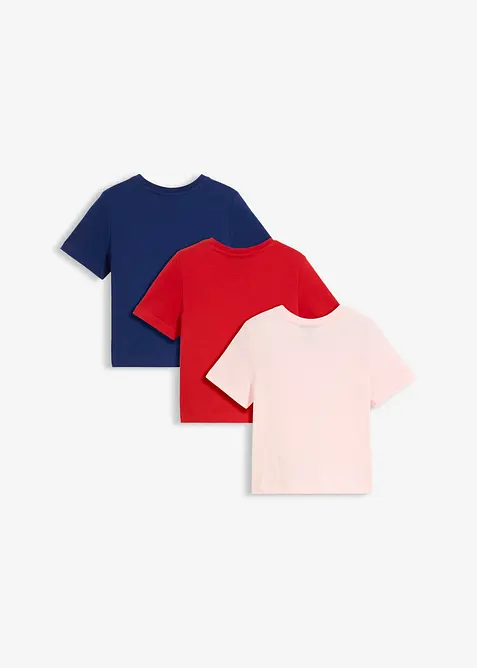 T-shirt i ekologisk bomull (3-pack), bonprix
