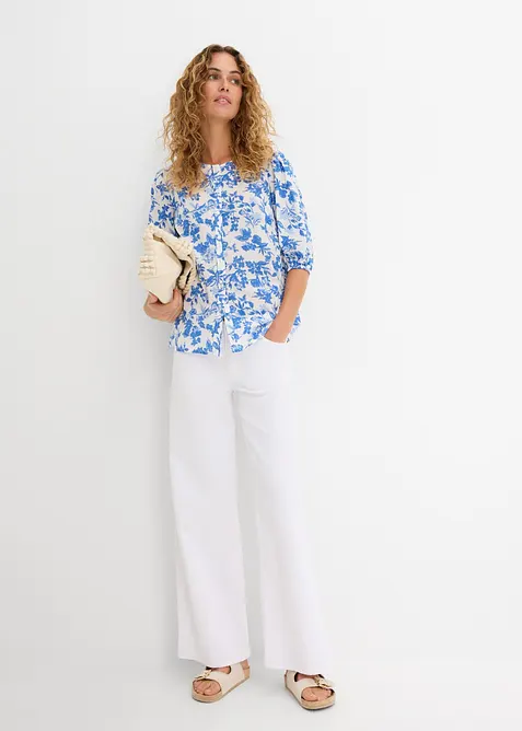 Blus i bomull, bonprix