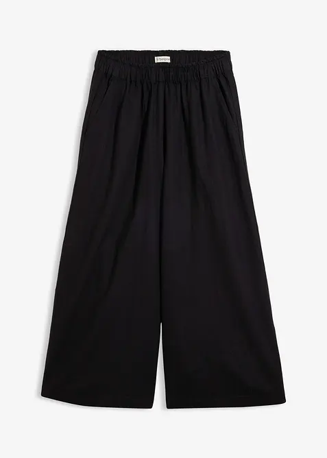 Palazzobyxa i linnemix, bonprix