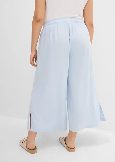 Palazzobyxa i linnemix, bonprix