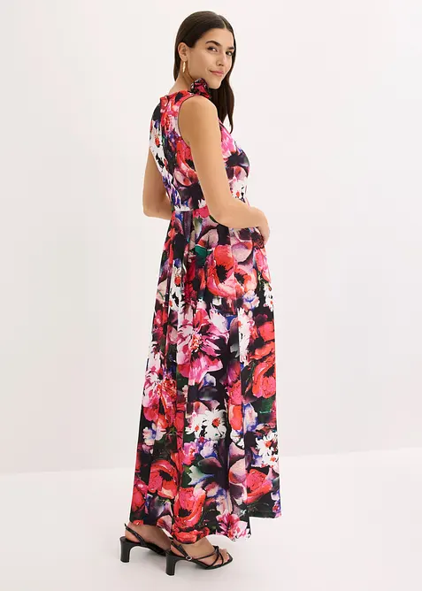 Aftonkl&auml;nning av kr&auml;pp med strukturyta och blomapplikation, bonprix