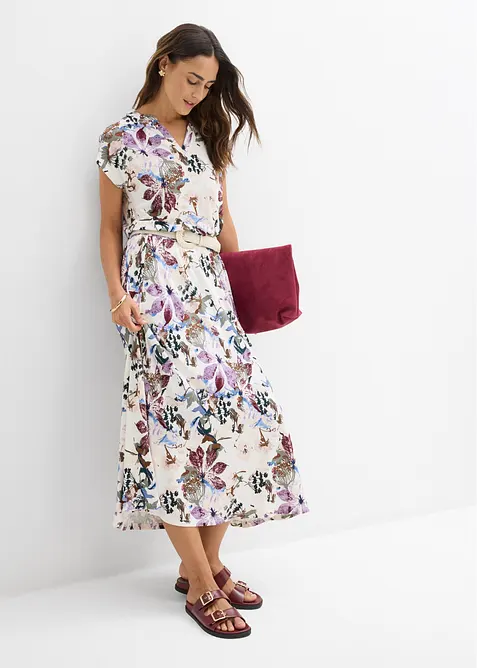 Kjol med mjuk viskos, bonprix