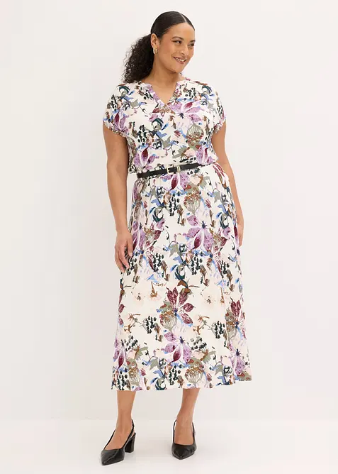 Kjol med mjuk viskos, bonprix