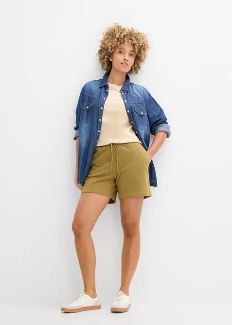 Trik&aring;shorts med ekologisk bomull, bonprix