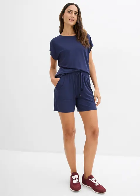 Topp och shorts i mjuk viskosmix (2 delar), bonprix