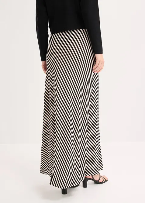 Jerseykjol i viskosmix, bonprix