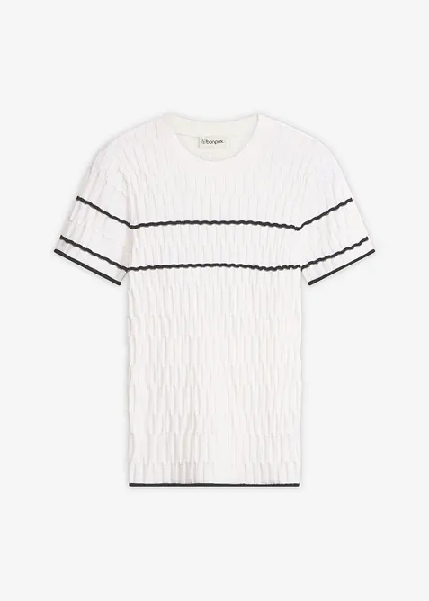 Tr&ouml;ja i bomullsmix, med korta &auml;rmar, bonprix