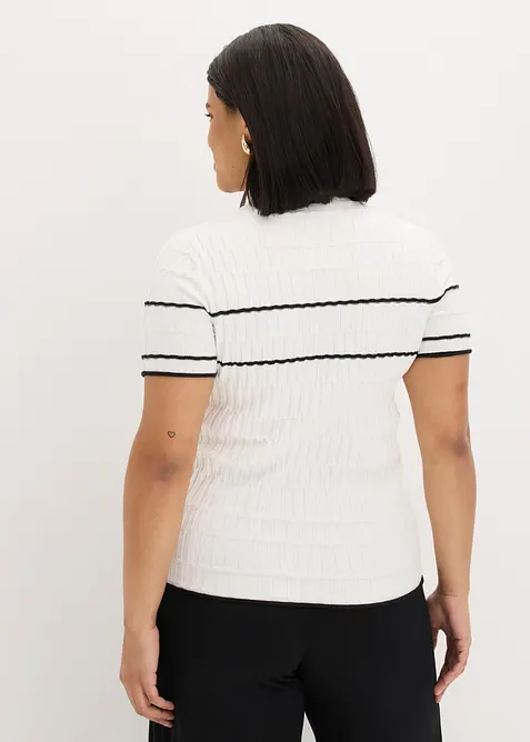 Tr&ouml;ja i bomullsmix, med korta &auml;rmar, bonprix