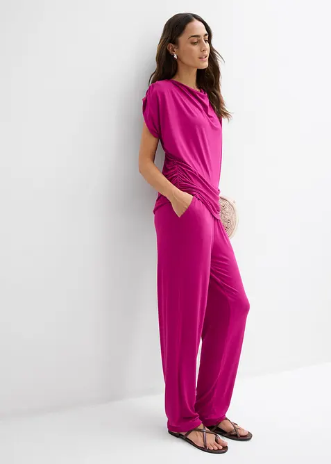 Topp och byxa (2 delar) av viskosmix, bonprix