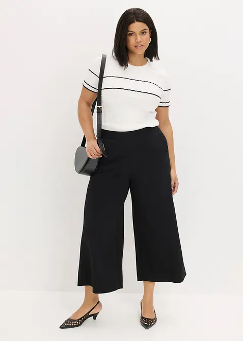 Tr&ouml;ja i bomullsmix, med korta &auml;rmar, bonprix