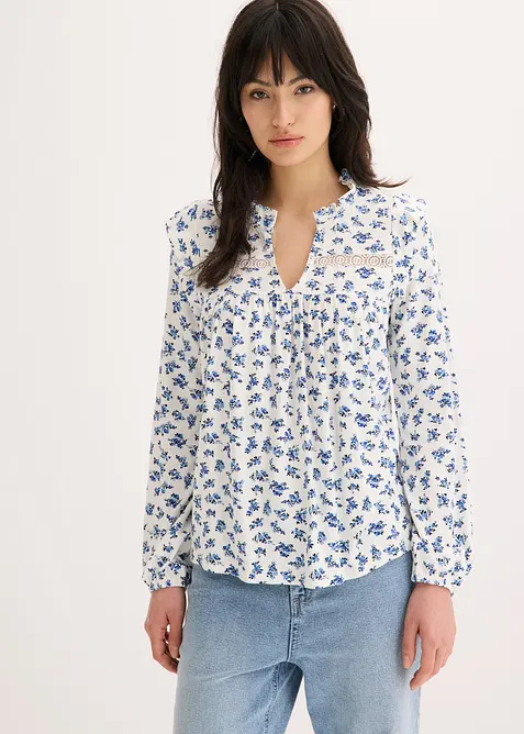 L&aring;ng&auml;rmad topp av viskosmix, bonprix