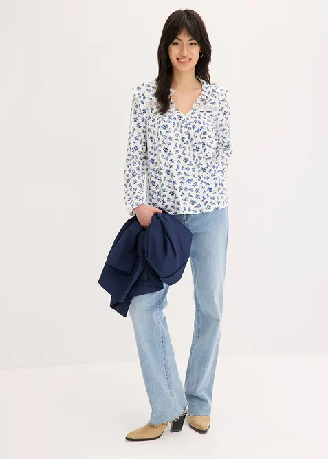 L&aring;ng&auml;rmad topp av viskosmix, bonprix