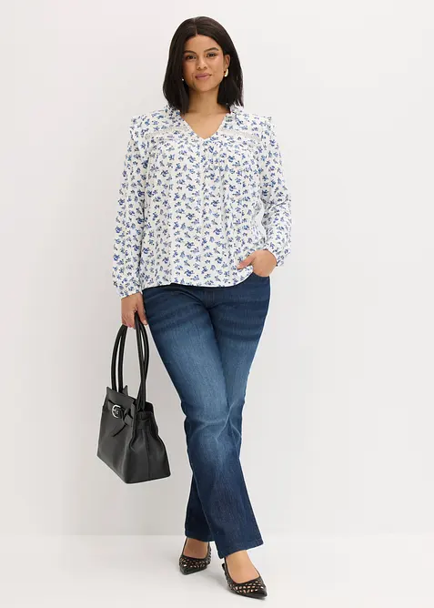 L&aring;ng&auml;rmad topp av viskosmix, bonprix