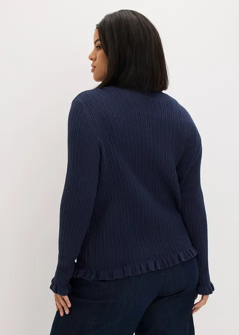 Cardigan i bomullsmix, bonprix