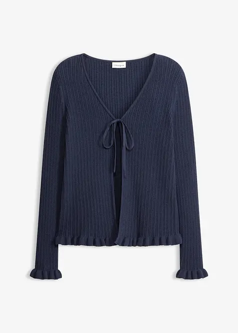 Cardigan i bomullsmix, bonprix