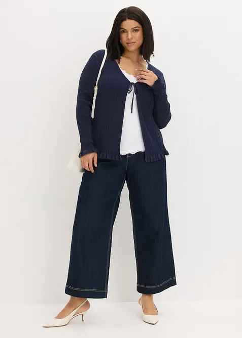 Cardigan i bomullsmix, bonprix