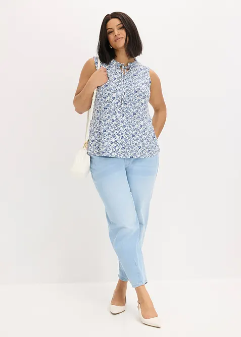 Jerseylinne av viskosmix, bonprix