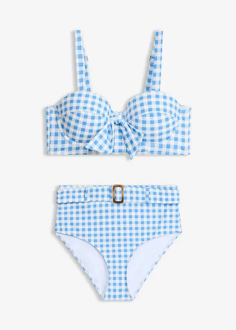 Bygelbikini med byxa med h&ouml;g midja (2 delar), bonprix