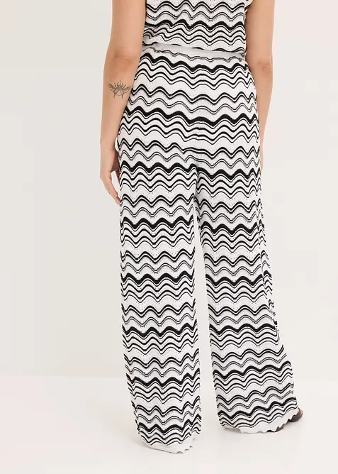 Stickad byxa, bonprix