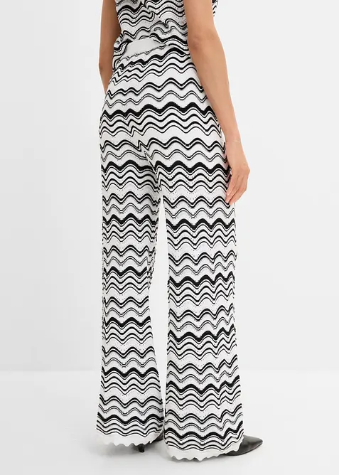 Stickad byxa, bonprix