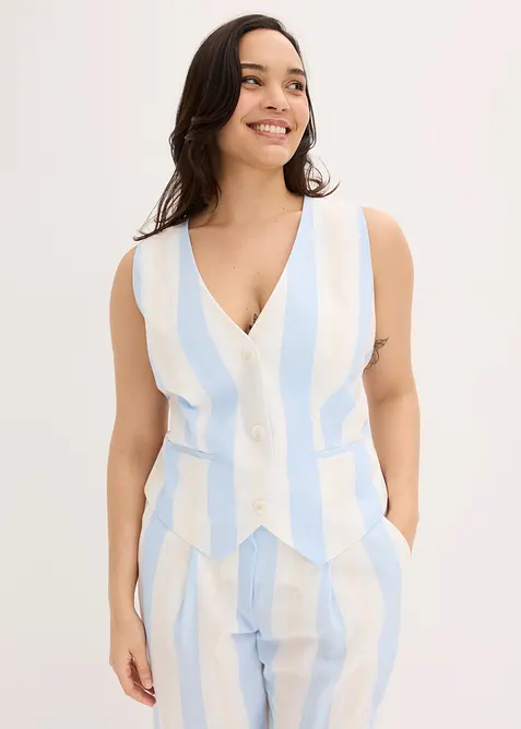 Kostymv&auml;st i linnestil, bonprix