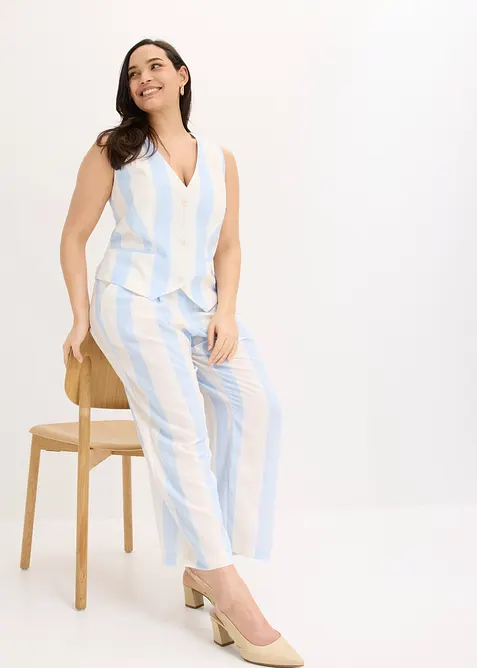 Kostymv&auml;st i linnestil, bonprix