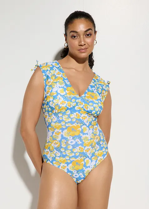 Baddr&auml;kt med l&auml;tt formande effekt och breda axelband, bonprix