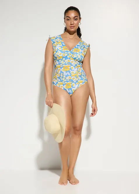 Baddr&auml;kt med l&auml;tt formande effekt och breda axelband, bonprix