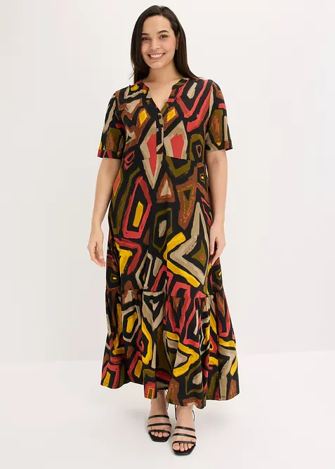 Maxikl&auml;nning i mjuk viskosmix, bonprix