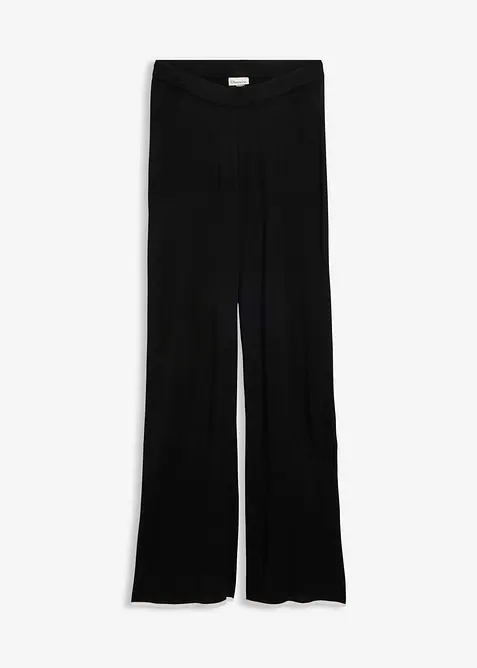 Finstickad byxa i bomullsblandning, bonprix