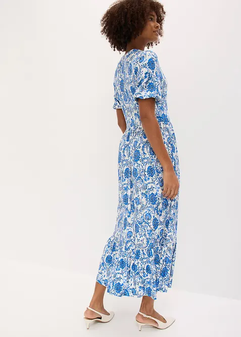 Jerseykl&auml;nning i mjuk viskosmix, bonprix