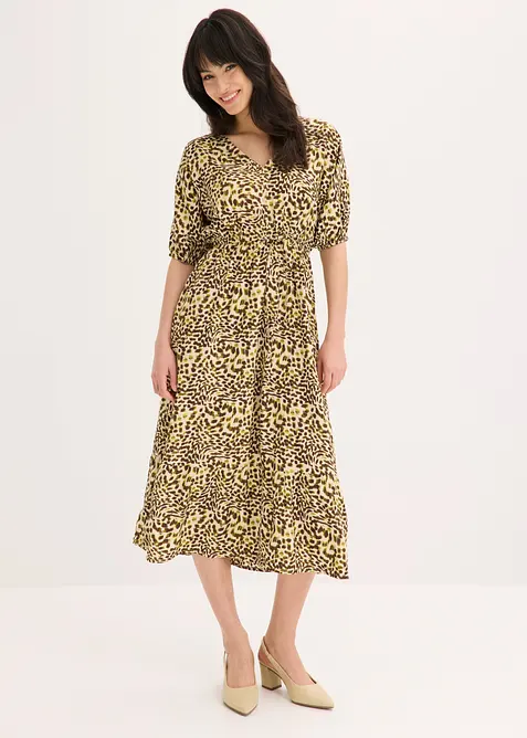 Midikl&auml;nning av viskos med mjukt fall, bonprix