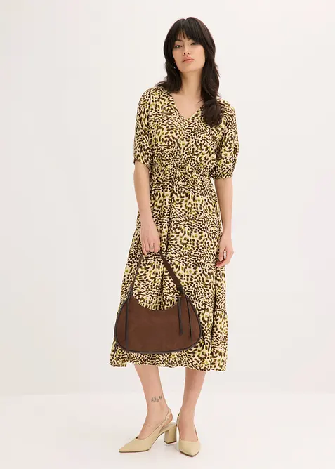 Midikl&auml;nning av viskos med mjukt fall, bonprix