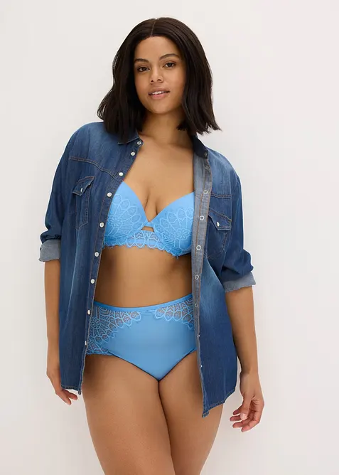 Trosa med h&ouml;g midja och orientalisk spets, bonprix